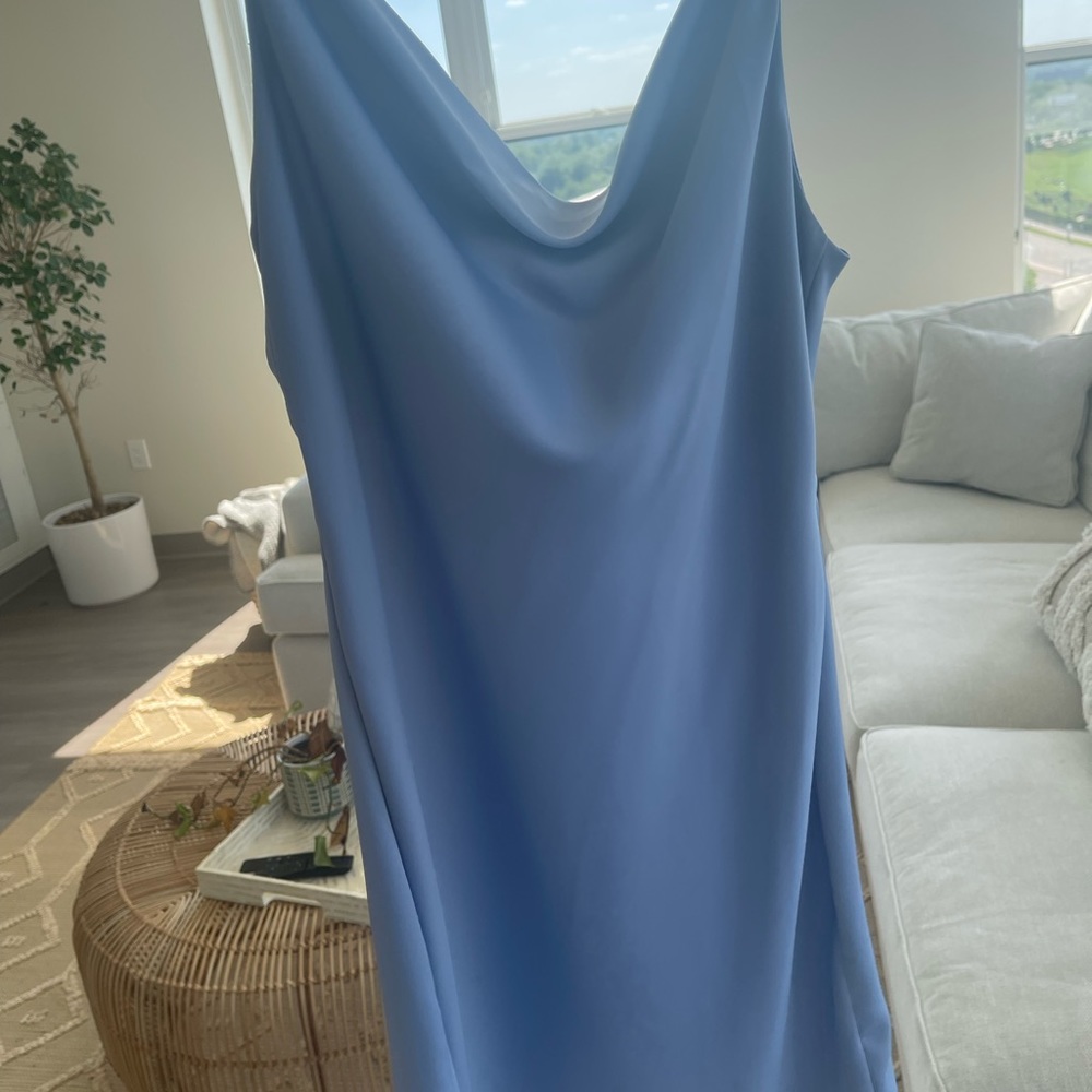 Urban outfitters Blue cowl neck cocktail dress